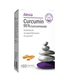 Curcumin 95% Curcuminoide 60 comprimate Alevia, image 