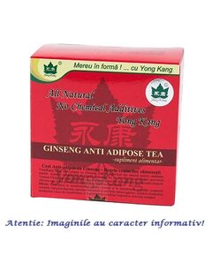 Ceai Antiadipos cu Ginseng 30 plicuri Yong Kang Co & Co, image 