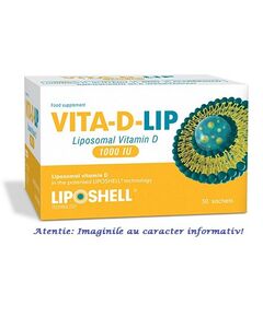 Vitamina D Lipozomala 1000 UI 30 plicuri Liposhell, image 
