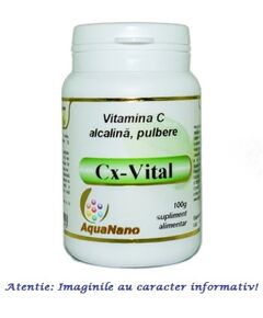 Cx-Vital Vitamina C Alcalina Tamponata Pulbere 100 g AquaNano, image 