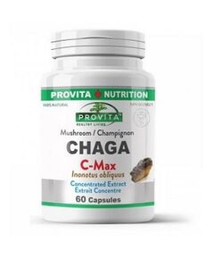 Chaga C-Max Extract Concentrat 60 capsule Provita Nutrition, image 