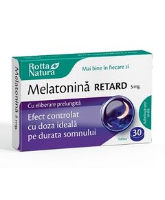 Melatonina Retard 5 mg 30 tablete Rotta Natura, image 