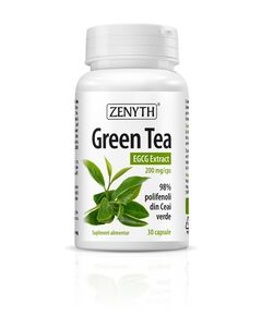 Green Tea EGCG Extract Ceai Verde 30 capsule Zenyth Pharmaceuticals, image 