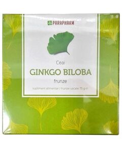 Ceai Ginkgo Biloba Frunze 75 g Parapharm, image 