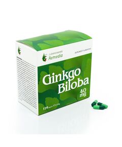 Ginkgo Biloba 40 mg 120 capsule Laboratoarele Remedia, image 