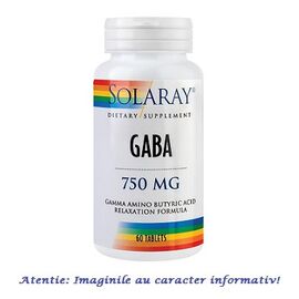 Gaba 750 mg 60 tablete Solaray Secom, image 