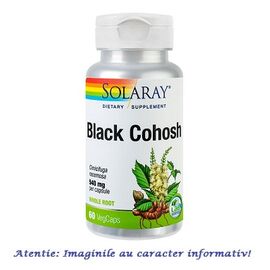 Black Cohosh 60 capsule Solaray Secom, image 