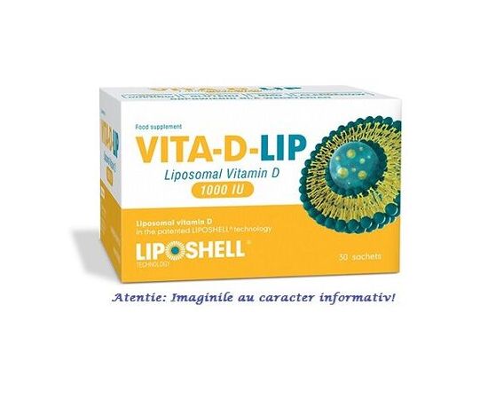 Vitamina D Lipozomala 1000 UI 30 plicuri Liposhell, image 