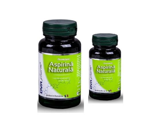 Aspirina Naturala Pachet 60 capsule + 30 capsule DVR Pharm, image 