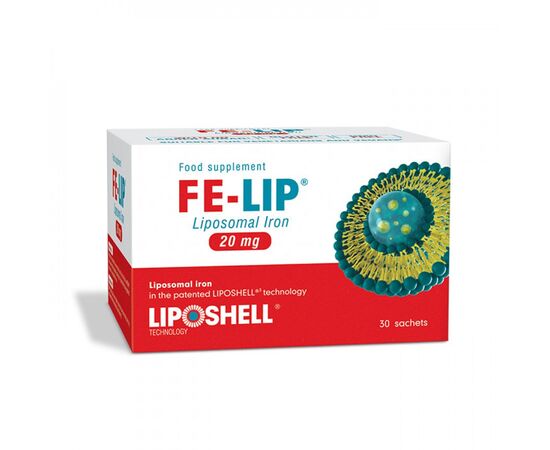 Fier Lipozomal FE-LIP 20 mg 30 plicuri Liposhell, image 