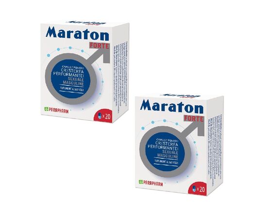 Maraton Forte Pachet 2 cutii cu 20 capsule Parapharm, image 