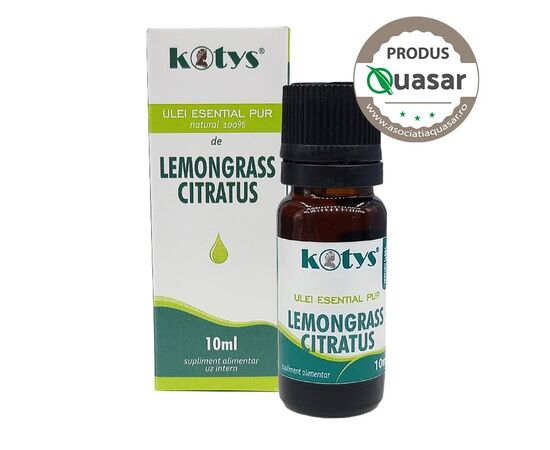 Ulei Esential Lemongrass Citratus Uz Intern 10 ml Kotys, image 