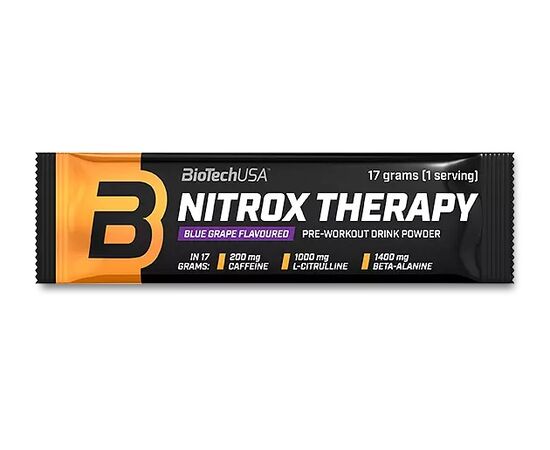 Nitrox Therapy cu Aroma de Struguri Albastri 17 g BioTech USA, image 