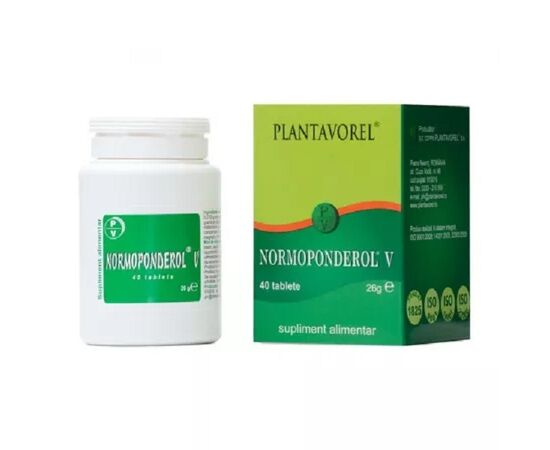Normoponderol 40 comprimate Plantavorel, image 